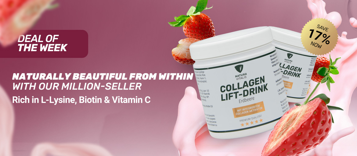 COLLAGEN-LIFT-DRINK WITH L-LYSINE - STRAWBERRY (300 g)
